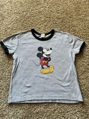 Disney Mickey Mouse Classic Vintage T-Shirt Short Sleeve Childs XL/ Womens S/M